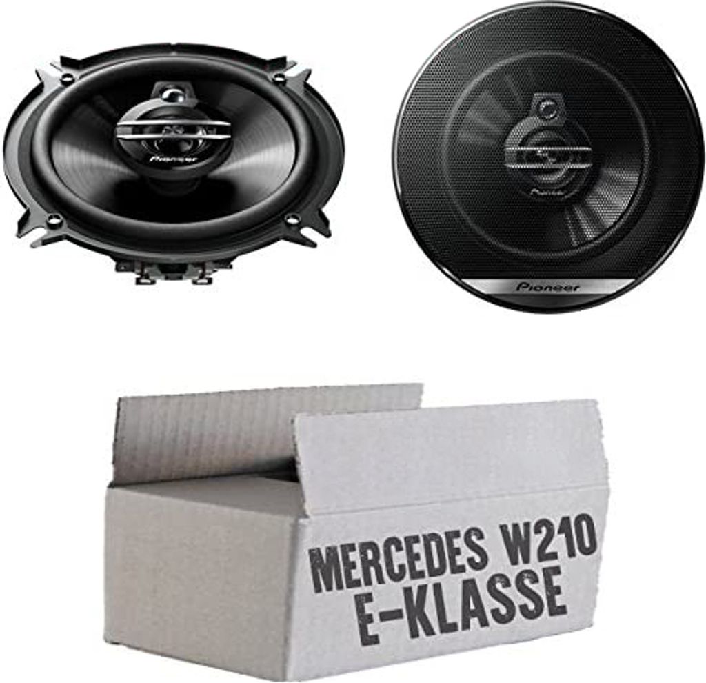 Mercedes E-Klasse W210 Heck - Lautsprecher Boxen Pioneer TS-G1330F - 13cm 3-Wege 130mm Triaxe 250W Auto Einbausatz - Einbauset