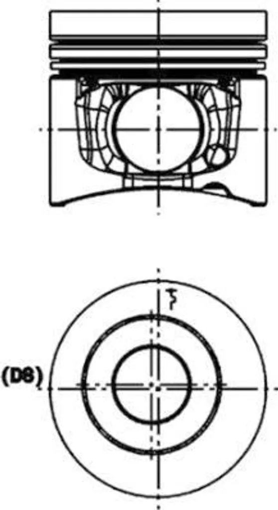 Piston moteur complet KOLBENSCHMIDT pour XC90 V70 référence 567700