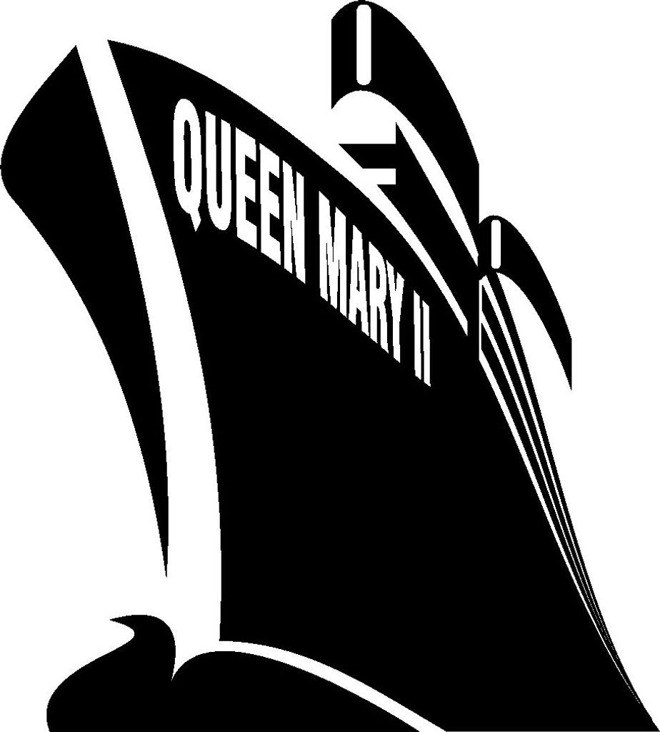 Wandtattoo, Schiff, Luxusschiff, Queen Mary II, Queen Mary, Luxusliner, Meer, Wasser, See, Kreuzfahrtschiff