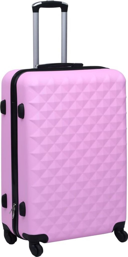 vidaXL Hartschalen-Trolley-Set 3 Stk. Rosa ABS Produktbild 