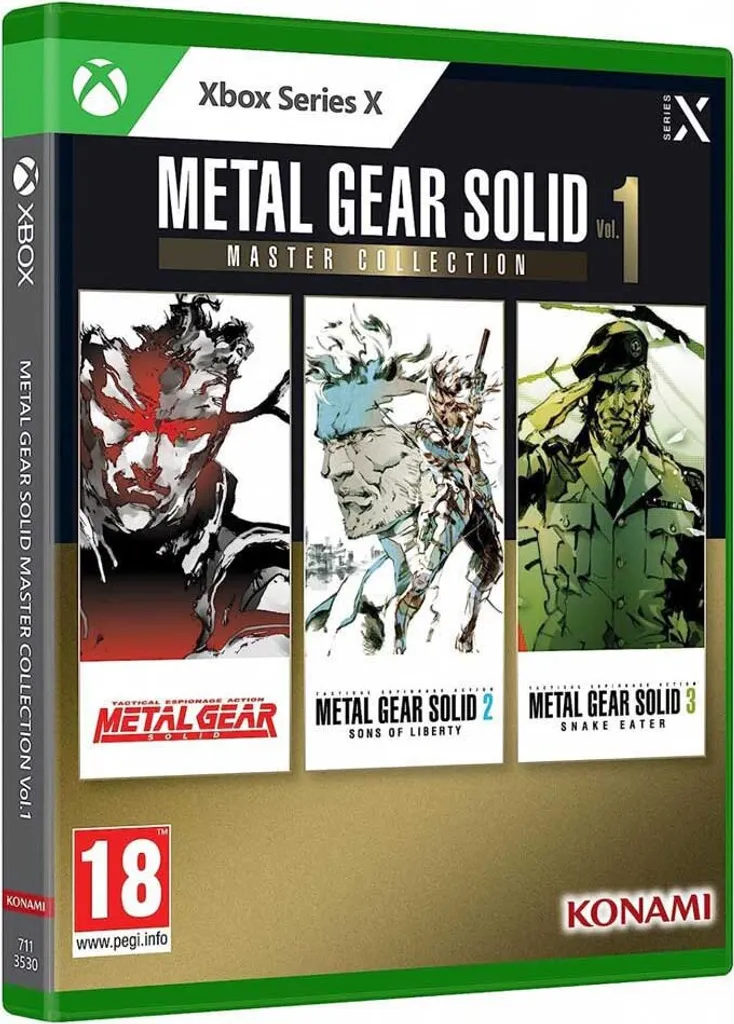 Xbox Games Series X Metal Gear Solid Master Collection Volume 1 Trasparente Trasparente Taglia unica