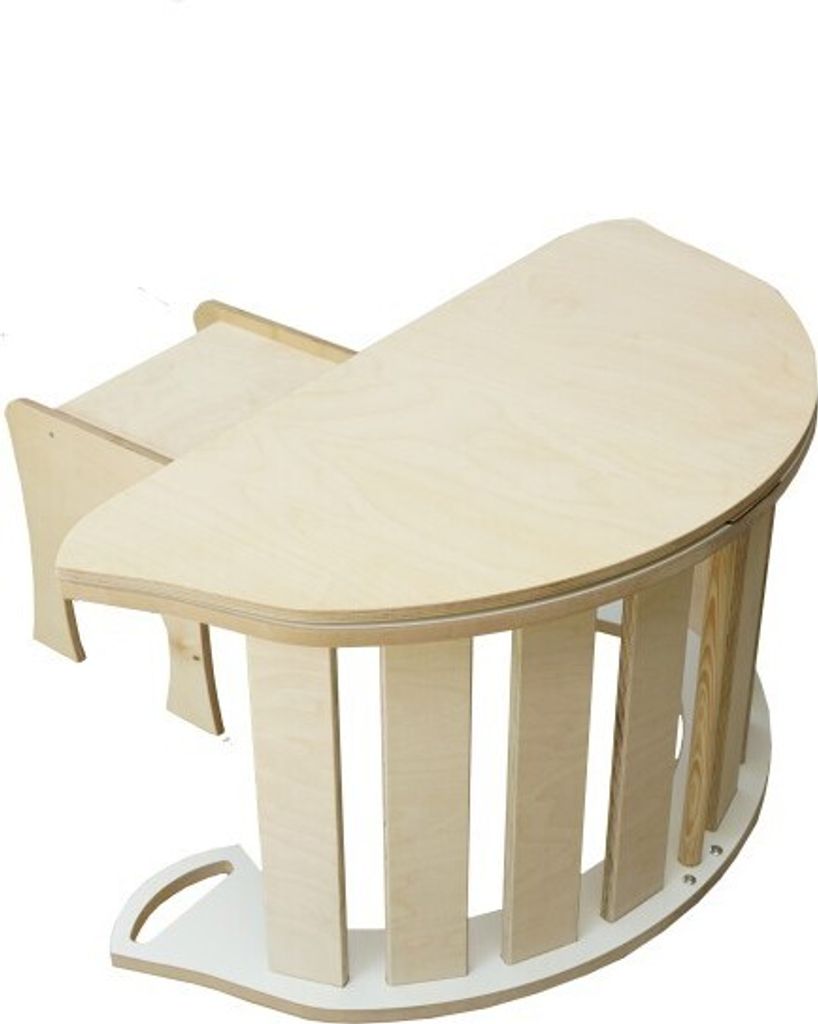 Skyline Kletterbogen Klettergerüste Kletterdreieck Baby Kletterwippe Holzbogen für Kinder Montessori Lack Klappbar Tisch, mod.C, 85x43x42cm, Weiß