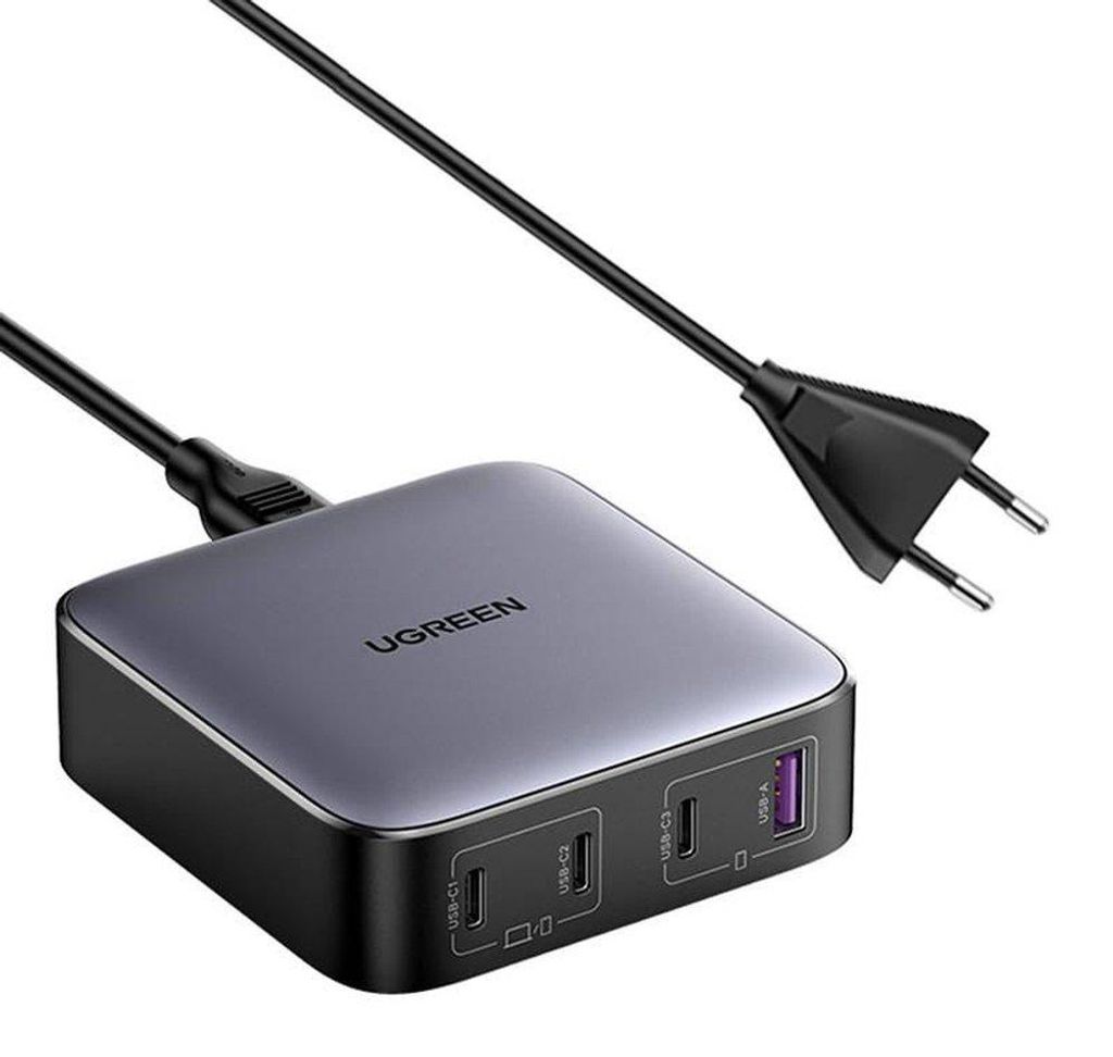 Ładowarka UGREEN CD328 Nexode, 3x USB-C, USB-A, GaN, 100 W Zdjęcie produktu 