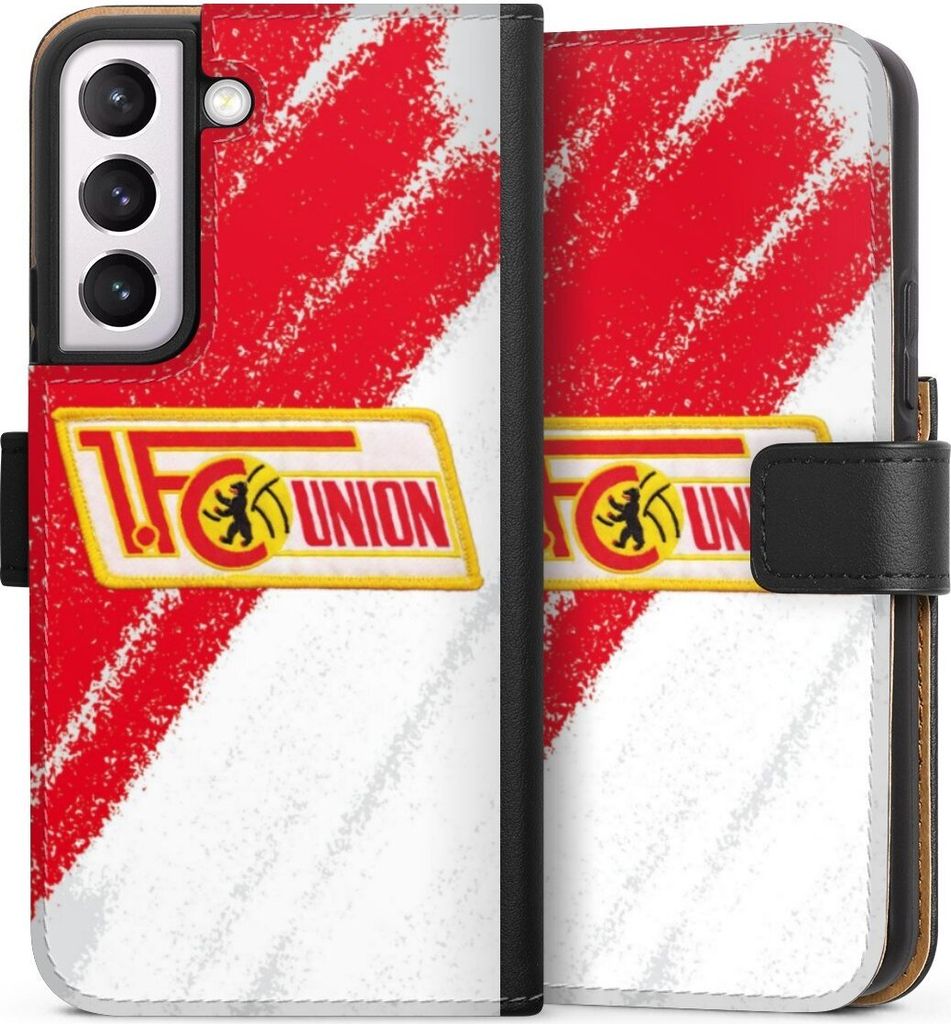 DeinDesign Klapphülle für Samsung Galaxy S22 Handytasche Lederhülle Tasche 1. FC Union Berlin Logo Offizielles Lizenzprodukt