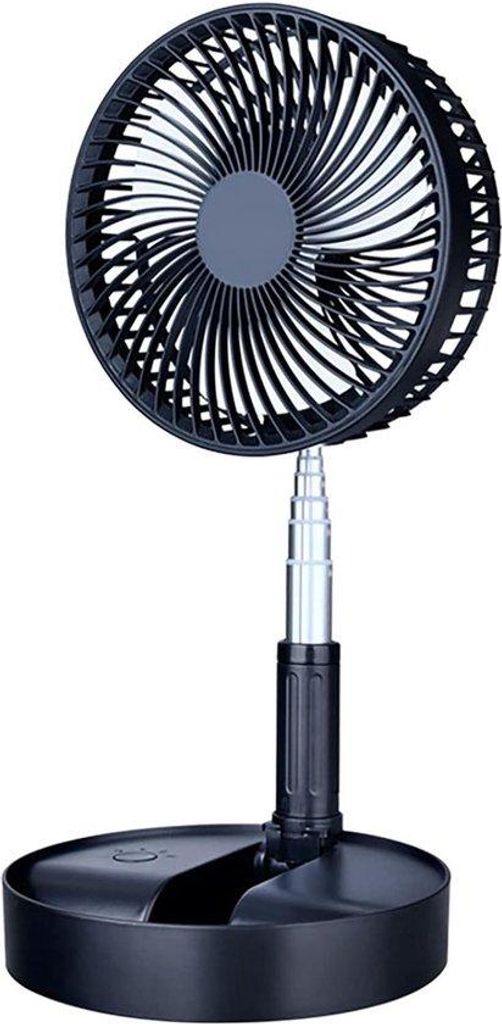 Skladací stojací ventilátor – mini prenosný USB stolný a Obrázok produktu 