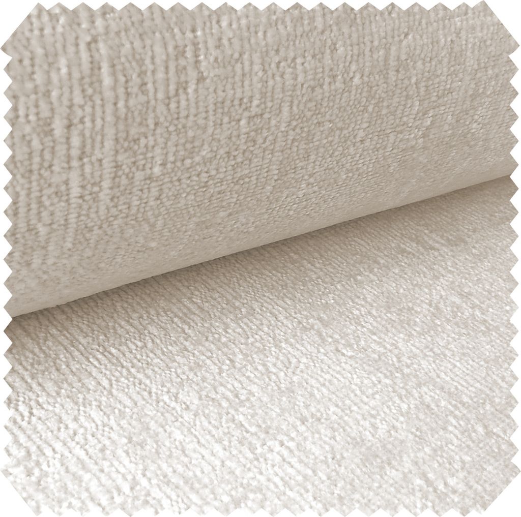 novely PERU Weicher Polsterstoff Möbelstoff Bezugsstoff Chenille-Stoff | Meterware | 1 lfm - Farbe: 01 Altweiß