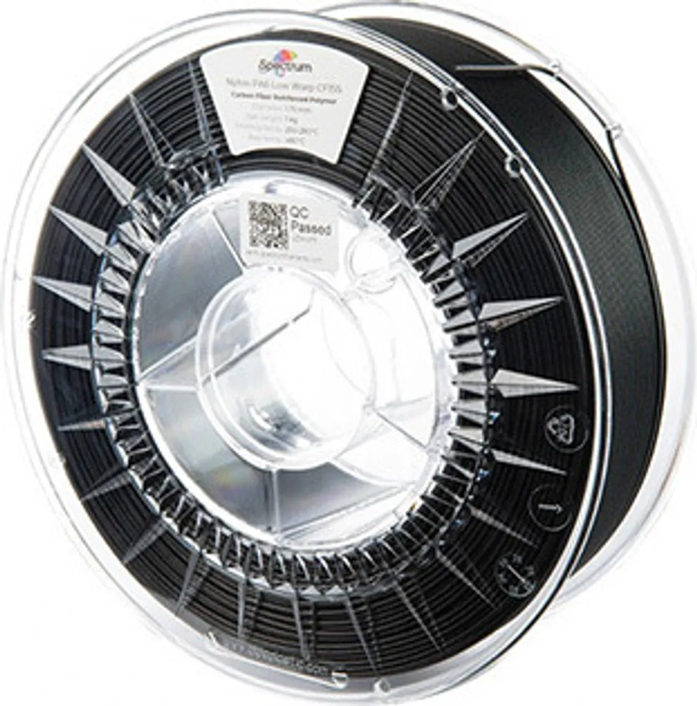 Spectrum PA6 Low Warp CF15S 80720 1.75mm 1000g - Nylon Carbonio Professionale