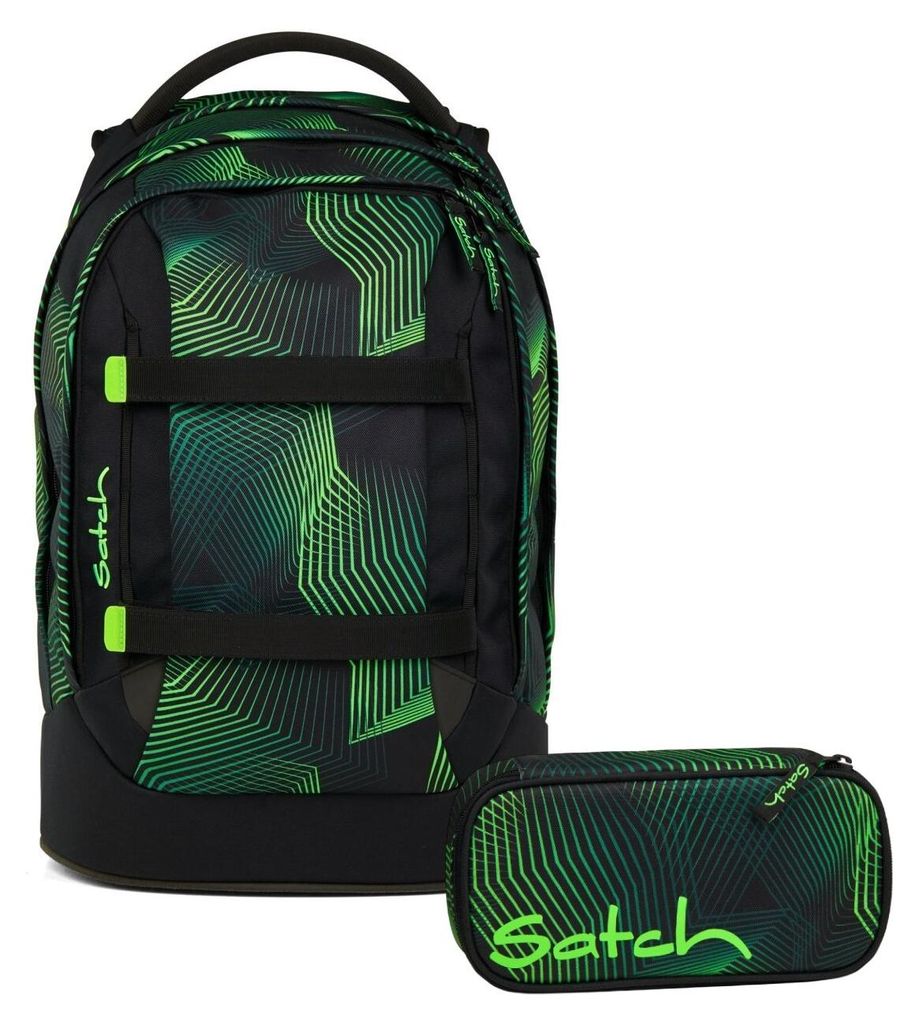 Satch, Schulrucksack-Set PACK Seismic Green 2-teilig, ab 5. Produktbild 