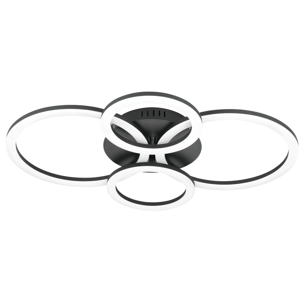 Eglo LED Plafonnier Parrapos-Z noir 62 x 45 cm RGB dimmable Image du produit 