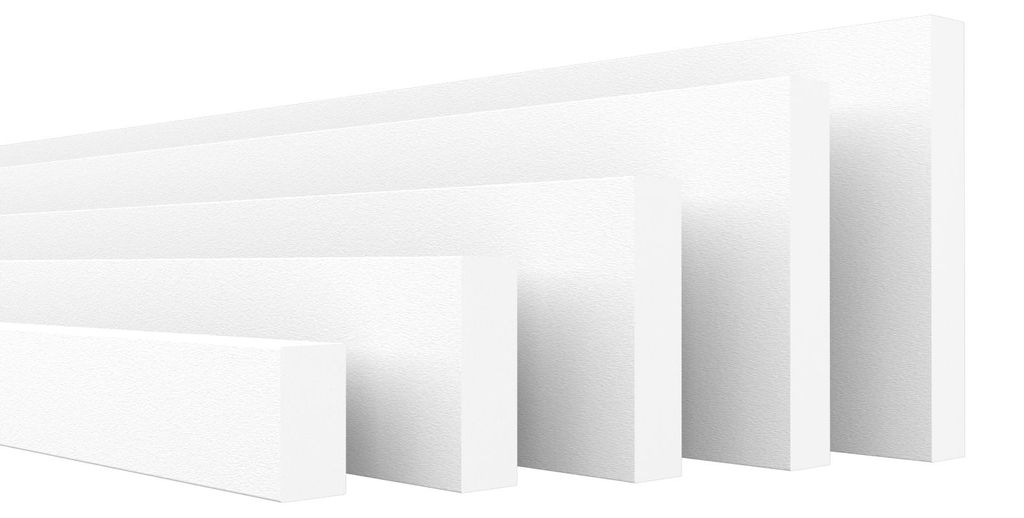 HEXIMO Flachleisten Profil Stuckleisten Wandtäfelung Wand Produktbild 