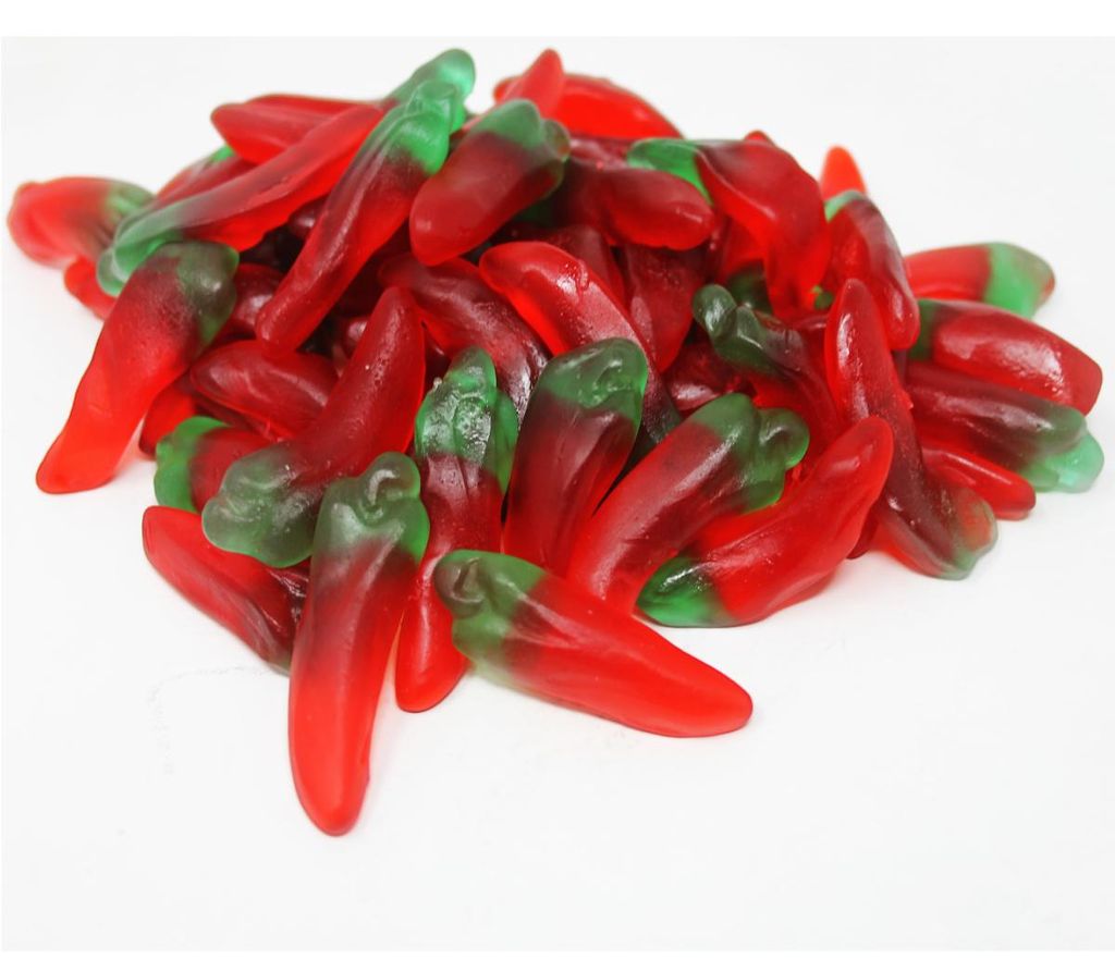 Gomme de fruit Hot Chili Peppers gousses fruitées sucrées Image du produit 