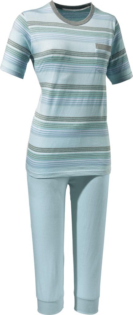REDBEST Damen-Schlafanzug hellblau/grau 42