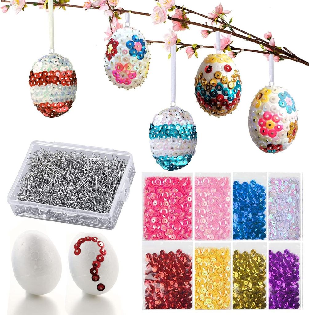Œufs de Pâques en polystyrène Pisanki 20 pièces Décoration Image du produit 