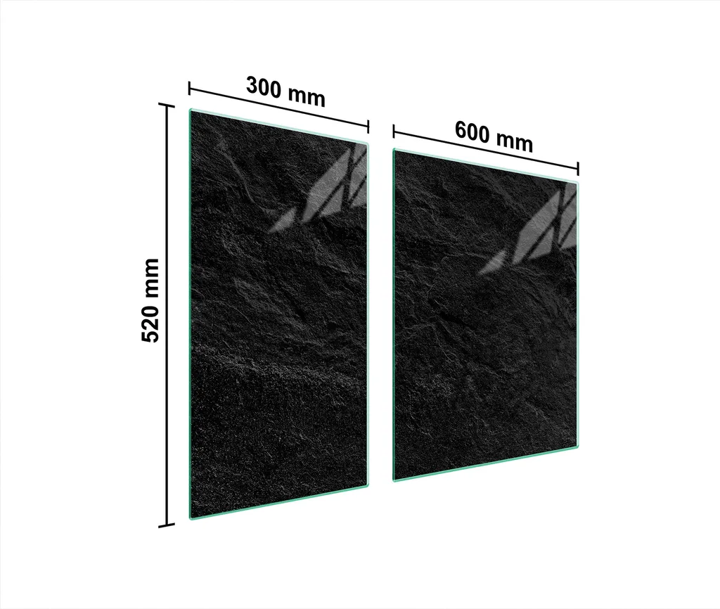 Offerta Coprifornelli 90x52 Vetro Temperato Ardesia - Set 2 Taglieri
