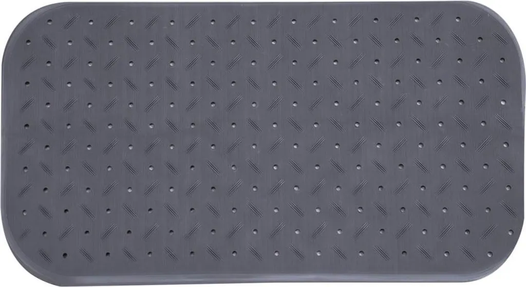 Tappetino Vasca MSV Premium Profumato Rose Antiscivolo Grigio 36x76