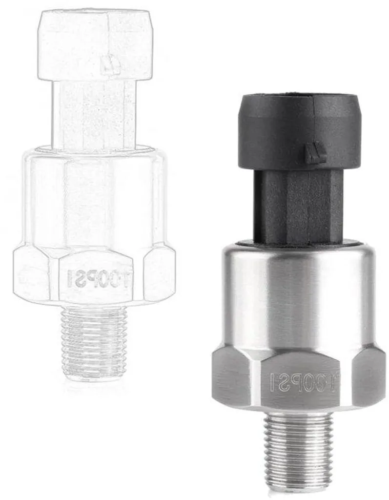 Transducteur de pression 100 psi 1/8 NPT - Capteur RVS 5V pour Air et Eau