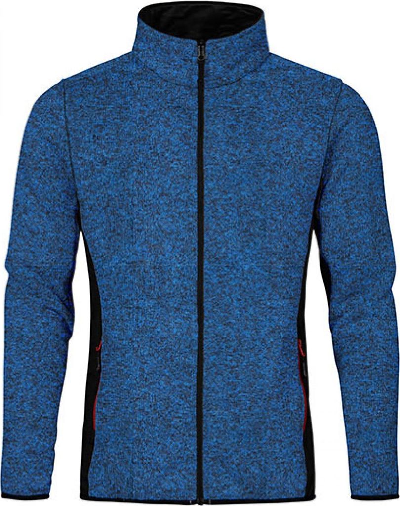 Strick Jacke Workwear Herren, Königsblau-Melange, S