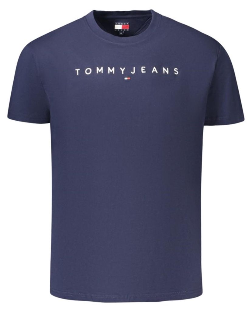 Herren Kurzarm T-Shirt Blau - Nachhaltig & Stilvoll mit Logo Stickerei
