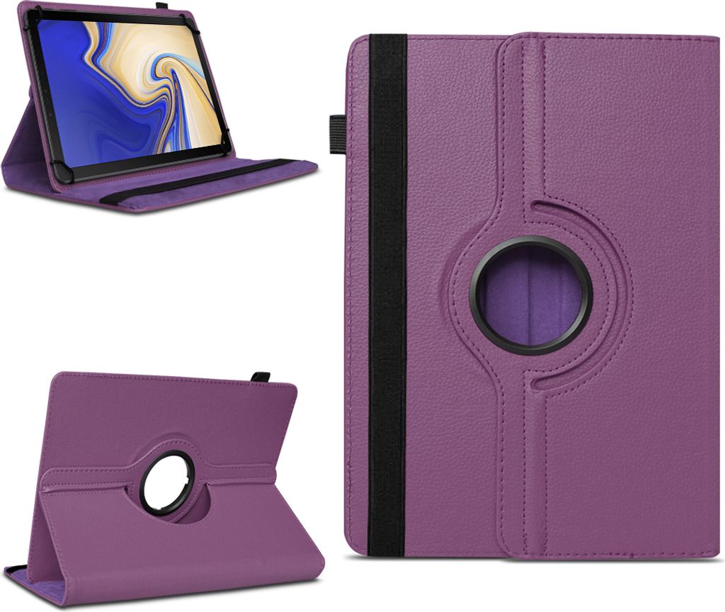 Tablet Hülle Samsung Galaxy Tab S4 10.5 Tasche Schutzhülle Case Cover DrehbarFarben:Lila