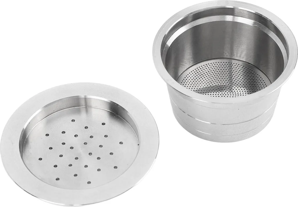 Capsule café réutilisable inox 304 avec brosse et cuillère doseuse