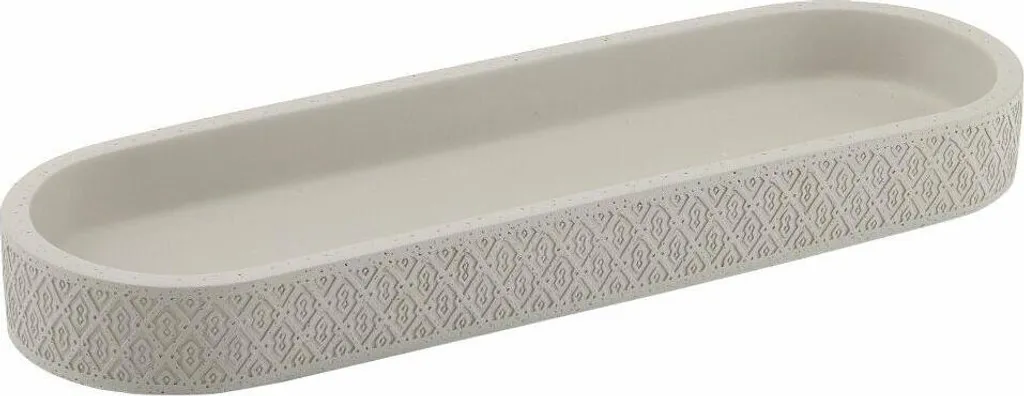 Plateau de courtoisie de bain Gedy Afrodite gris blanc 4906