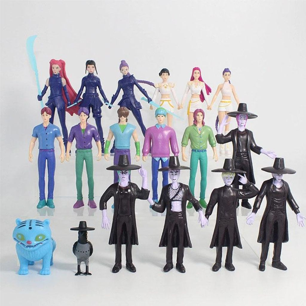 18-teiliges Kpop Demon Hunters Actionfiguren-Set Tiger Rumi Produktbild 