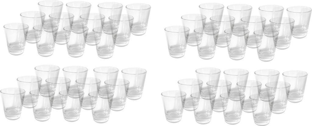 48 Stück Schnapsglas Shot Kurzer Shotgläser Tequila 2cl 4cl Produktbild 