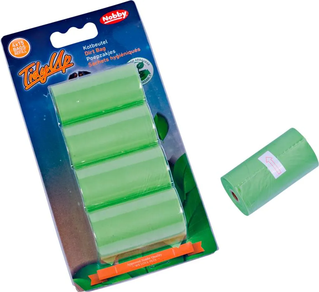 Nobby TidyUp Sacchetti Cacca Cane Verdi Bio - Dolcezza e Pulizia