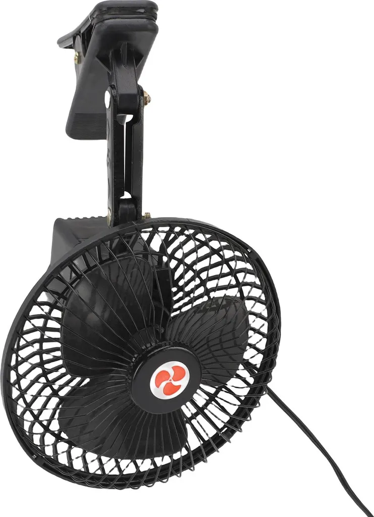 Ventilatore per Auto 12V Metallo Nero | Soluzione Calore Camper e SUV