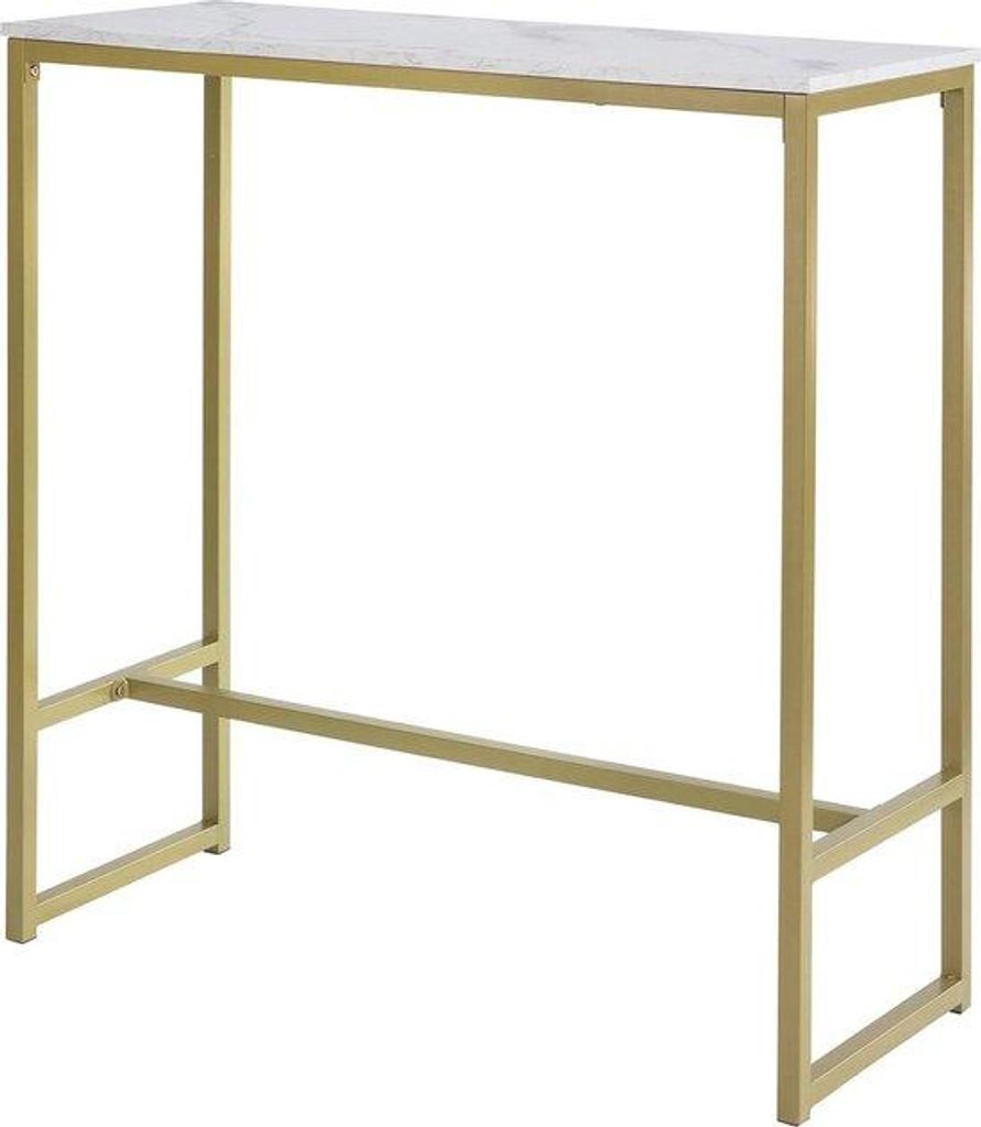 Marmerlook Bartafel mit Goldoptik - Ideal für kleine Räume