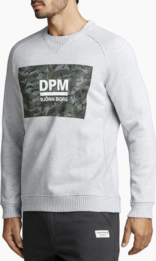 Björn Borg - Herren - Basic DPM Crew Sweatshirt - Bunt/Grau - Gr. S
