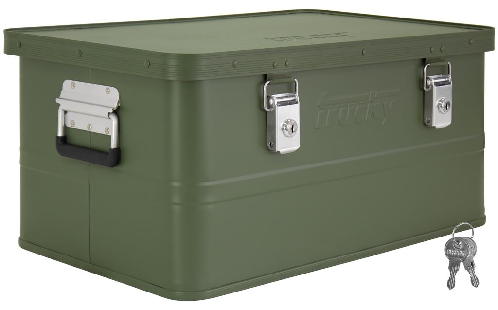 Aluminium Box mit Deckel Grün Alu Kiste Box Alukiste 50 Produktbild 