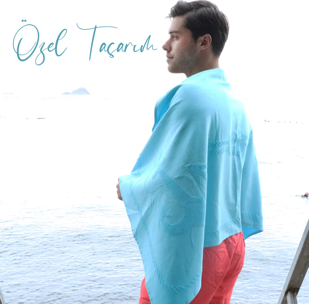 Telo mare Anemoss Sail – asciugamano multifunzione per spiaggia e palestra, assorbente e ad asciugatura rapida, per donna e uomo, 100% cotone, 70x140