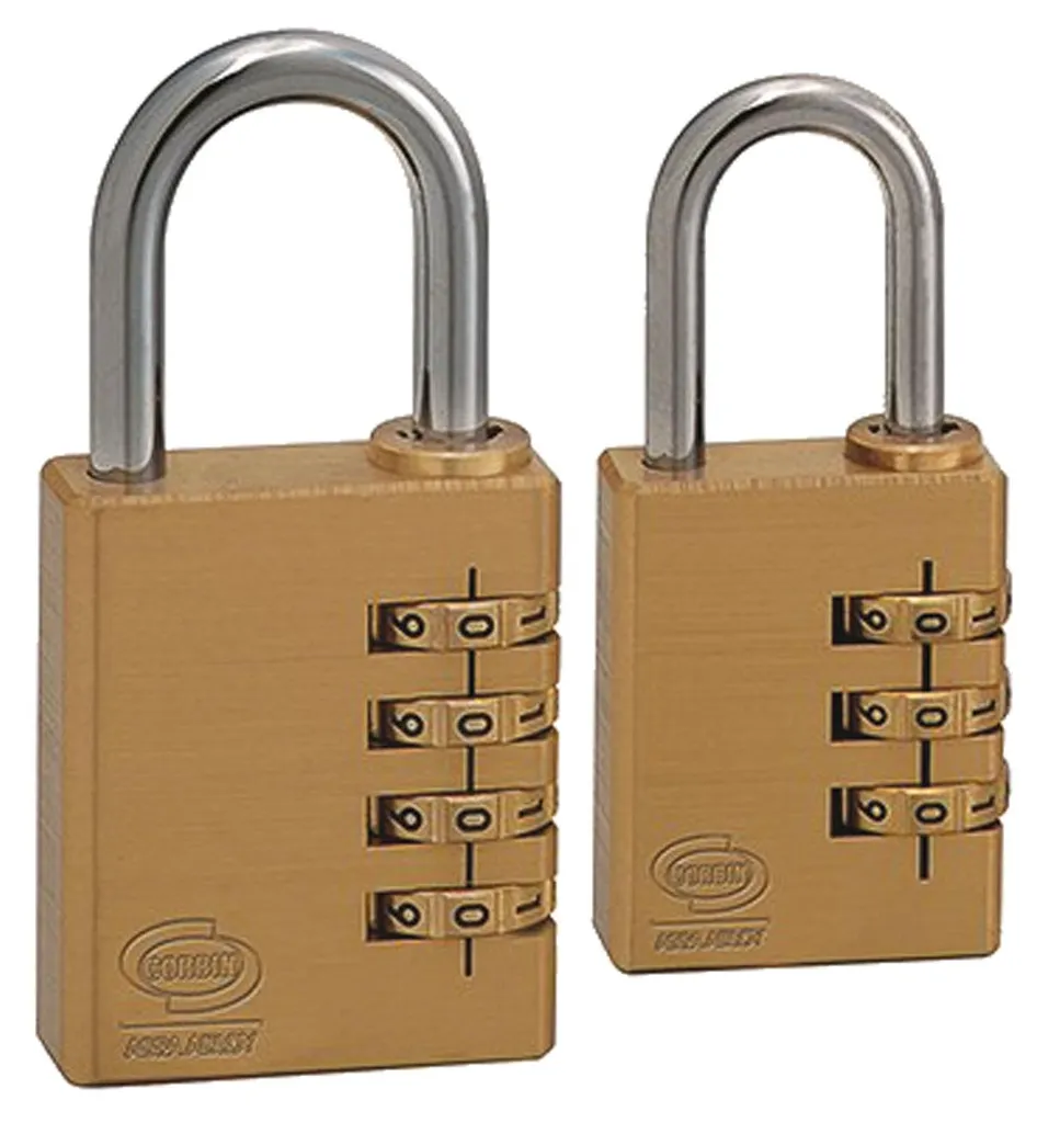 Cadenas à combinaison Kombo CORBIN PL020 - 40 mm pour vestiaire