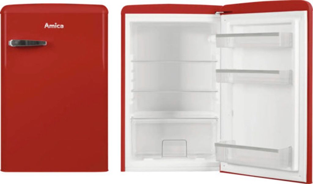 Amica - VKS 15620-1 R - Kühlschrank - Retro Design - Chili Produktbild 