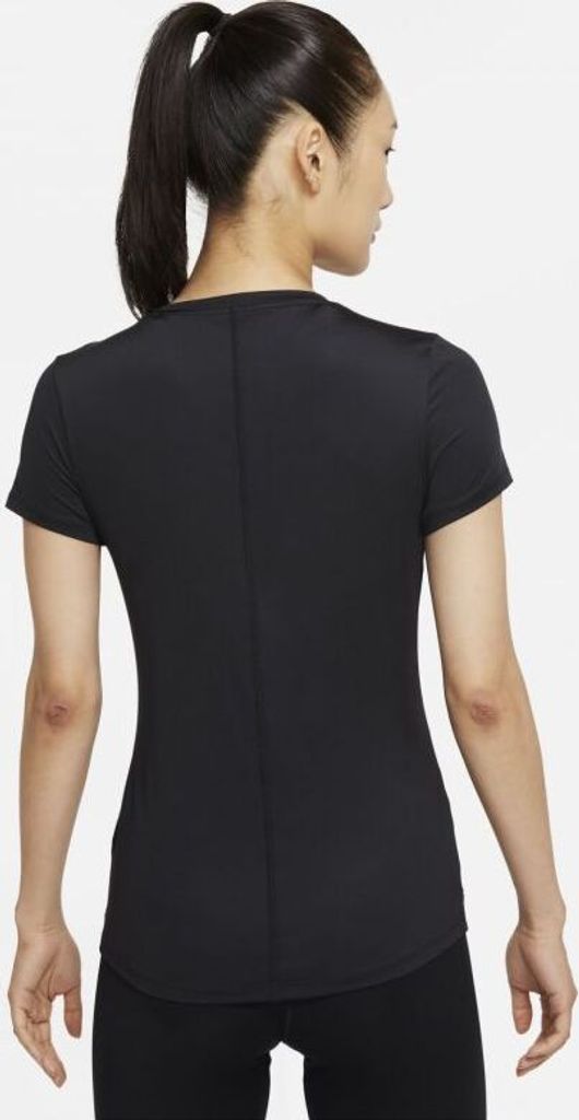 Nike W Nk One Df Ss Slim Top Black/White L Produktbild 15