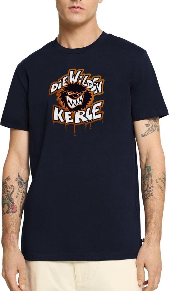 Spreadshirt Die Wilden Kerle Logo Tropfen Graffiti Männer Premium T-Shirt, 3XL, Navy