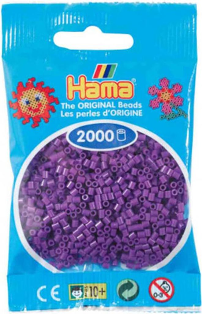 HAMA 501-07 Mini Perlen im Beutel - Lila Produktbild 