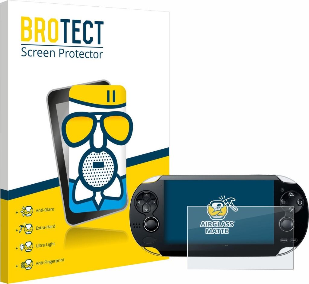 BROTECT Entspiegelungs Schutzglas für Sony Playstation PS Vita Schutzfolie Panzer Folie Glas Display Schutz matt