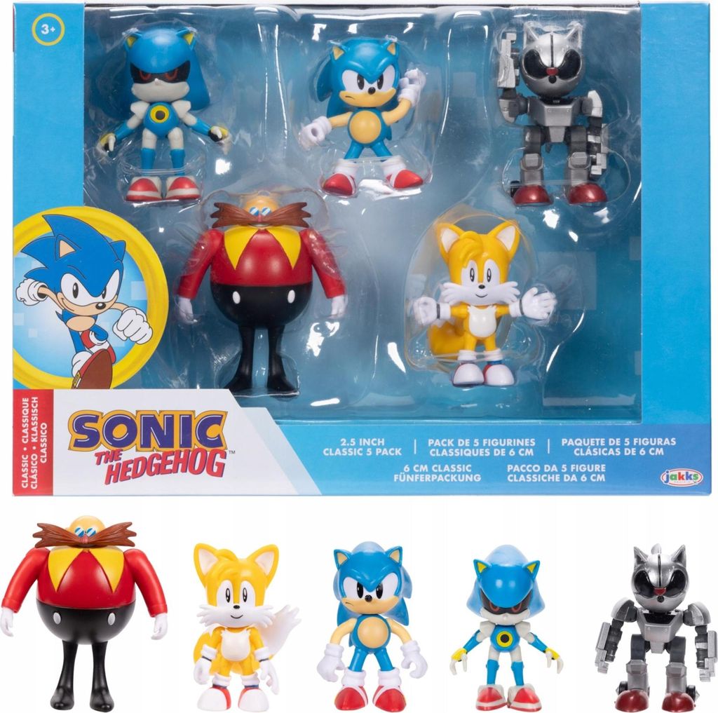 Pacchetto Sonic the Hedgehog con 5 figure, 6 cm Immagine del prodotto 