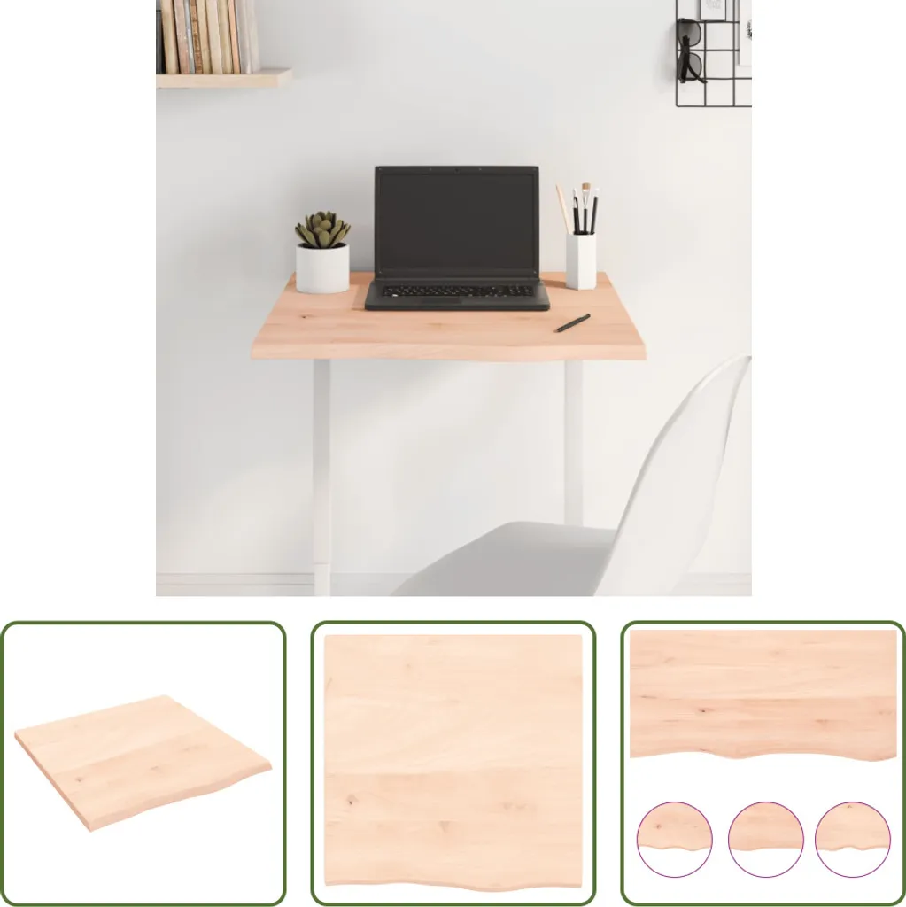 Piano Tavolo Professionale in Rovere Massello 60x60 - Top Qualità