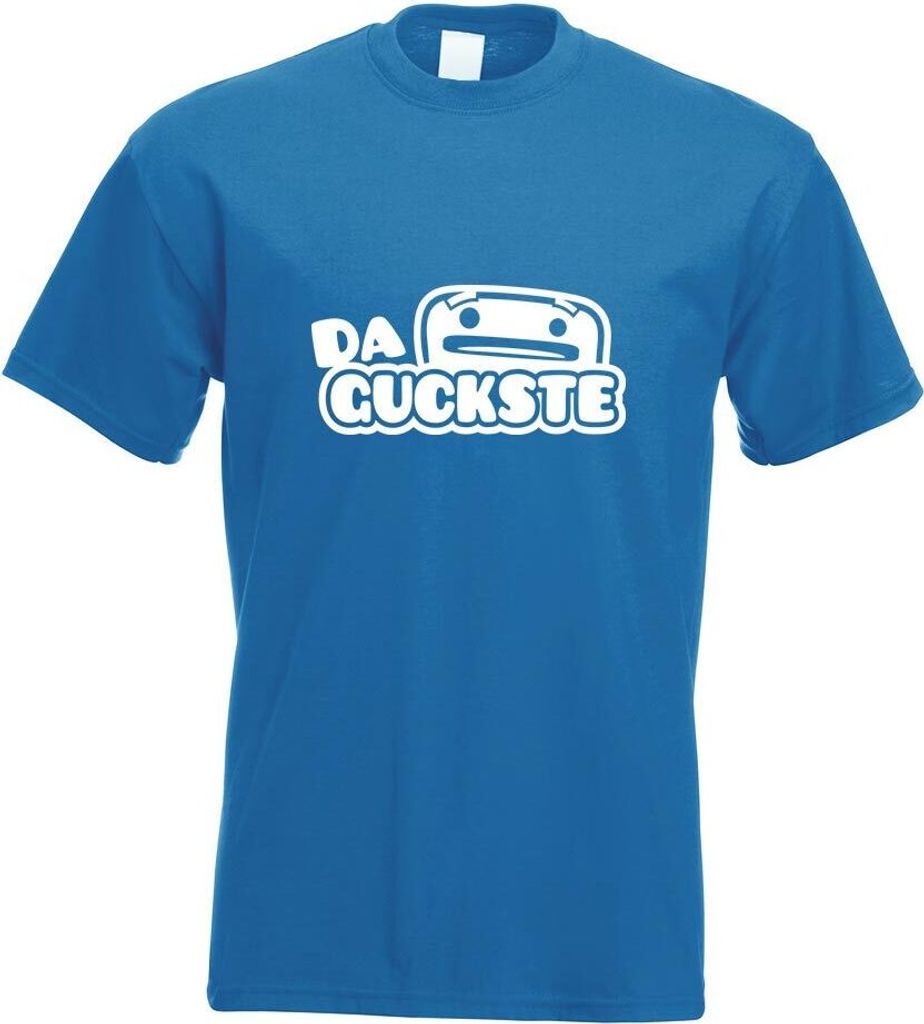 Kiwistar - T-Shirt - royal - Da guckste Motiv Bedruckt Funshirt Design Print - mit Motiv Bedruckt - Funshirt Design - Sport - Freizeit - Herren - XL