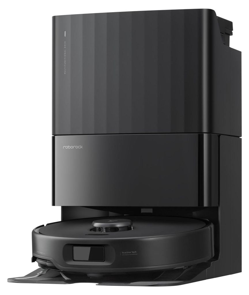 Roborock Qrevo Edge 5V1, zonder stofzak, zwart, rond, Productafbeelding 