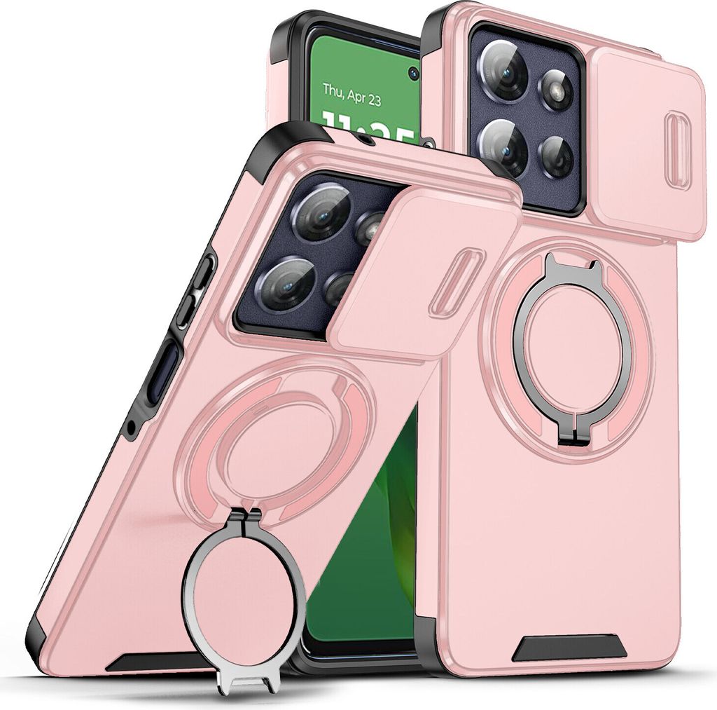 Handyhülle für Motorola Moto G Power 2025/Moto G Play 2025 Dual-Layer Stoßfest Militär Hülle mit Dia Kameraschutz und Magnetisch Ring Ständer...