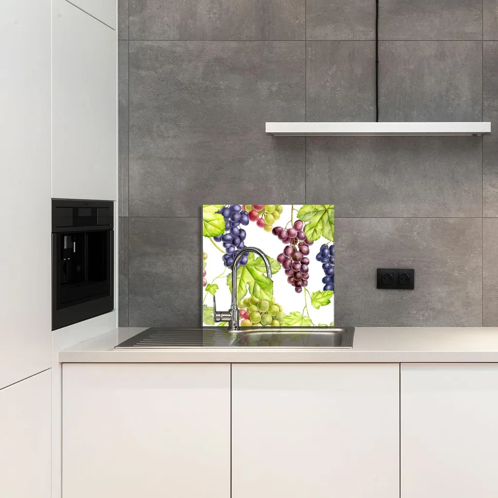 GLASPLATTE FÜR KÜCHE 65x60 Obst - 4