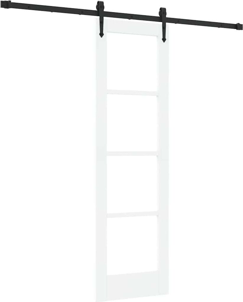 vidaXL Schiebetür 61 x 198,5 cm Massivholz Kiefer und Glas Produktbild 