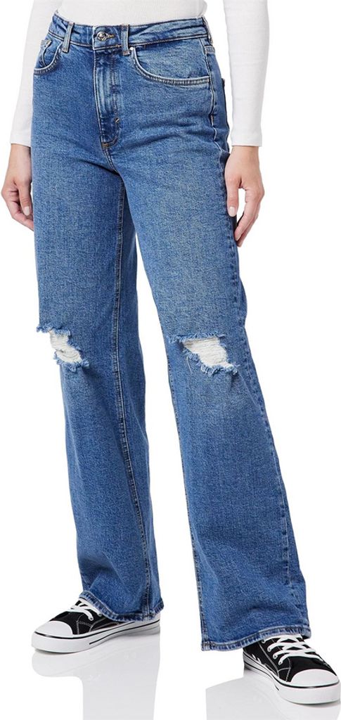 Only High Waist Schlagjeans mit Destroyed-Details, Größe Produktbild 