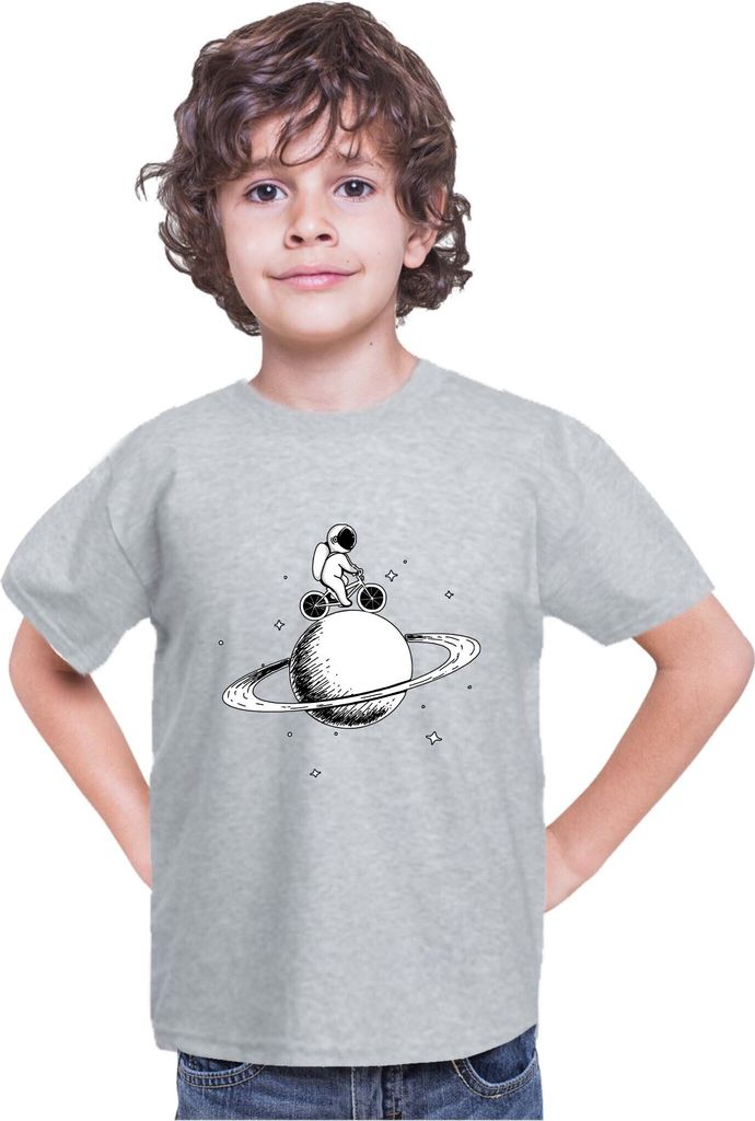 Kinder T-Shirt Nasa Space Theme Nasa 001, 9-11 Jahr - 140 / Grau
