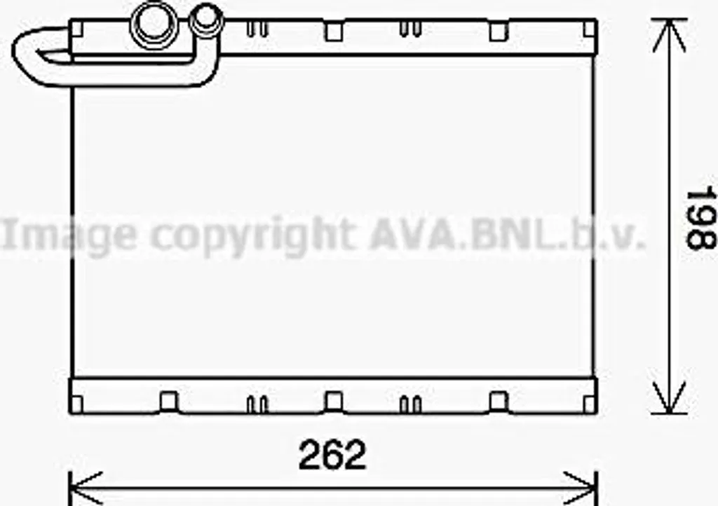 Évaporateur thermique AVA PEV405 - Haute performance OE 1606216780