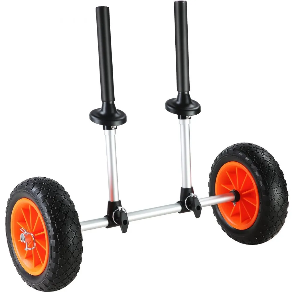 Chariot kayak anti-crevaison roues 20cm transport charge lourde 127kg
